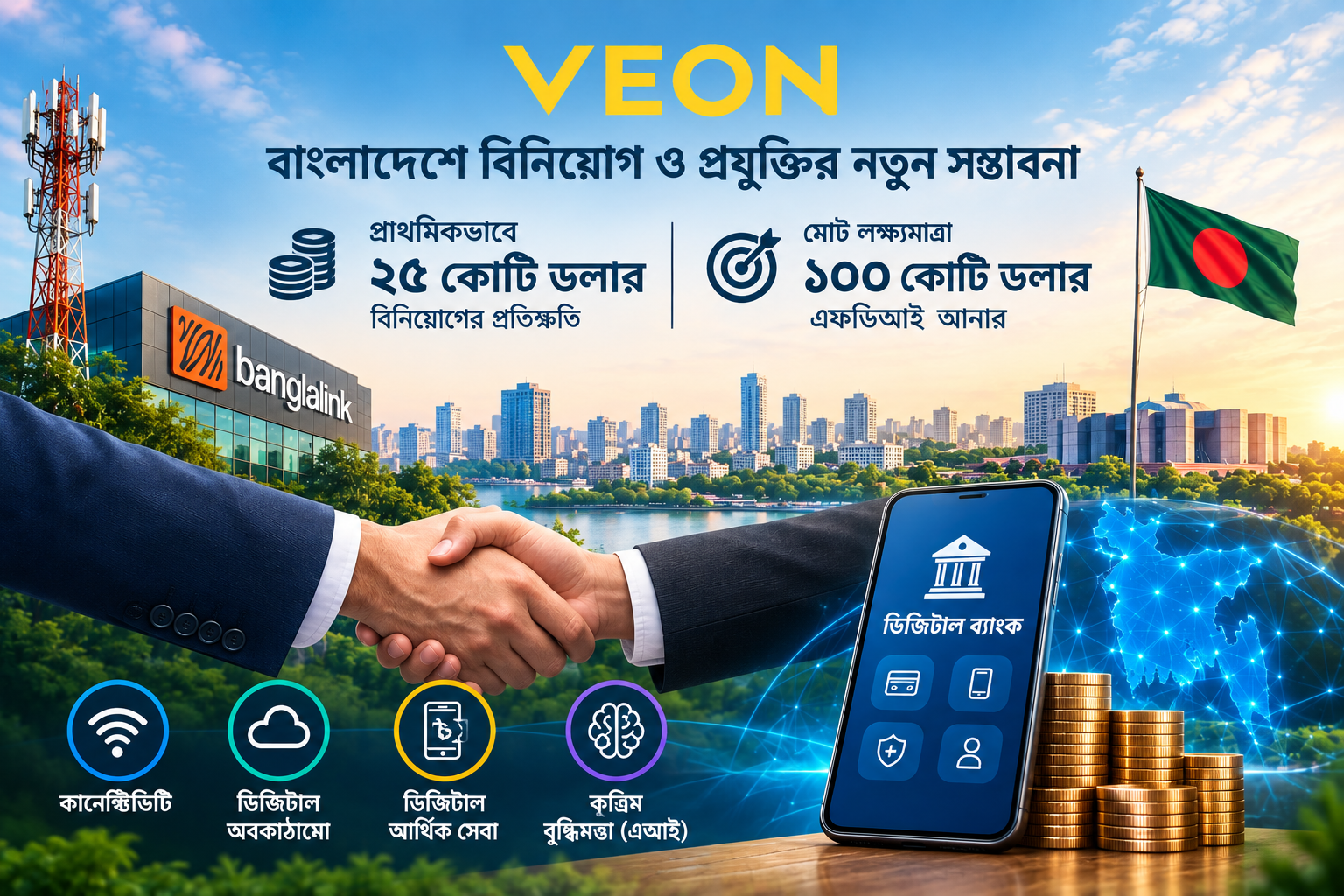 বাংলাদেশে ২৫ কোটি ডলার বিনিয়োগ করবে ভিয়ন বাংলাদেশে ২৫ কোটি ডলার বিনিয়োগ করবে ভিয়ন